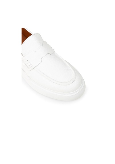 Deery Erkek Beyaz Hakiki Deri Loafer Ayakkabı - 02043mbyzp01 Beyaz