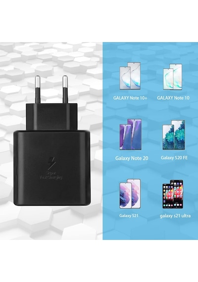 Samsung Galaxy Uyumlu S23 Ultra 5g 45w Super Hızlı Type-c Şarj Adaptörü