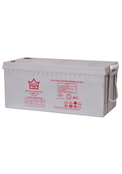 Ortec 12v 200ah Solar Sistem Jel Akü