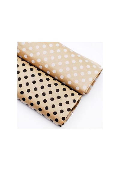 5 Adet Ambalaj Kağıdı, Hediye Paket Kağıdı, Kraft Puantiye 70x100cm