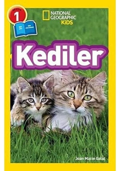 Kediler: Geographic Kids - Seviye 1 Kapak Değişebilir