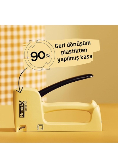 Rapid R13 Blomster Sarı Mekanik El Zımba Tabancası 5001620