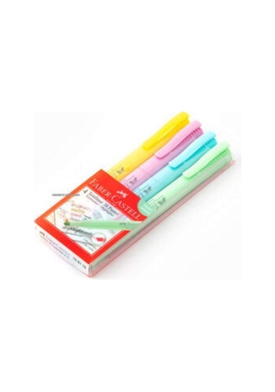 Faber-castell Faber Castell 38 Texliner Pastel 4'lü Kalem
