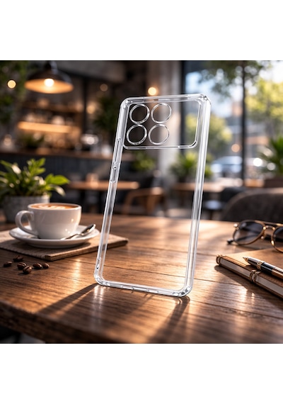 Poco X6 Pro Uyumlu Kılıf Şeffaf Kamera Korumalı 3d