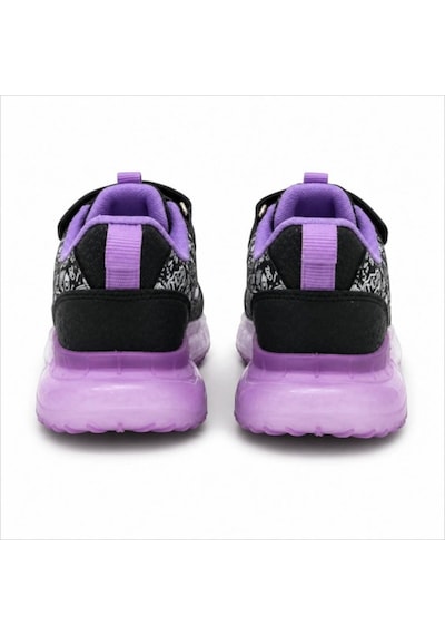 Black Flex Grafiti Çocuk Sneaker Ayakkabı Siyah Lila 31-35 2651 Sıyah