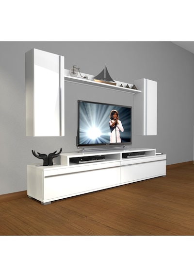 Decoraktiv Ekoflex 7 Mdf Tv Ünitesi Tv Sehpası Beyaz