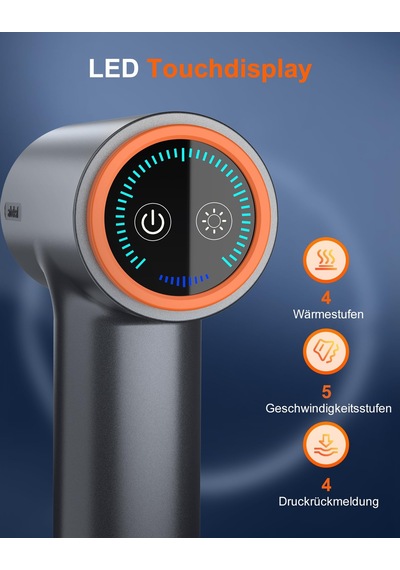 Isı Fonksiyonlu Arboleaf Masaj Tabancası Derin Doku, Masaj Tabancası 5 Masaj Seviyeli Led Dokunmatik Ekran, 3 Isı Seviyesi Ve 6 Masaj Başlığı, Kas Masajı 10 Mm Genlik Rahatlama İçin Usb-c Isı Fonksiyonlu Arboleaf Masaj Tabancası Derin Doku, Masaj Tabancası 5 Masaj Seviyeli Led Dokunmatik Ekran, 3 Isı Seviyesi Ve 6 Masaj Başlığı, Kas Masajı 10 Mm Genlik Rahatlama İçin Usb-c