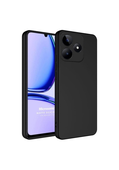 Realme C61 Kılıf First Silikon - Siyah Bz8683140807818