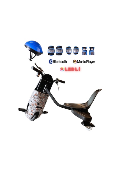 Citymate Drift Car Elektrikli Kaykay Bluetooth Dirift Kar Hoverboard Scooter + Koruma Ekipmanı D30