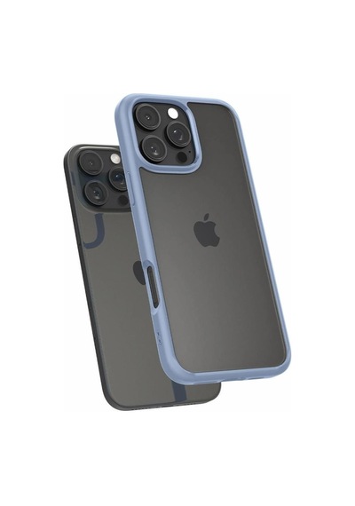 Spigen İphone 16 Pro Max İle Uyumlu Kılıf Crystal Hybrid Sierra Blue Mavi