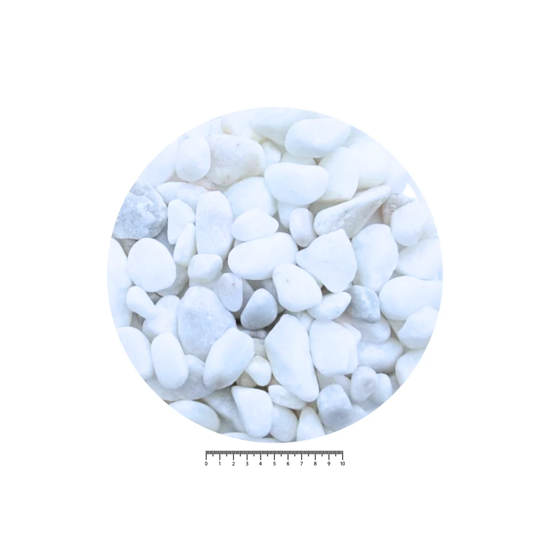 20-40 Mm Mermer Beyaz Tamburlu Çakıl 10 Kg