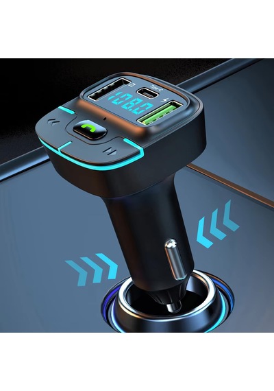 Bluetooth Araç Kiti, Telefon Cevaplama, Çakmaklık Şarj Ve Fm Transmitter, Mp3 Çalar - F9