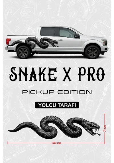 Snake X Pro Pıckup Edıtıon Yan Gövde Sticker Yolcu - 854134308