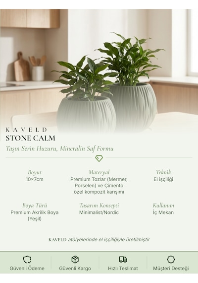 Kaveld Stone Calm El Yapımı Dekoratif Seramik Görünümlü Saksı Çizgi Kabartmalı Minimalist Iç Mekan Saksısı Salon Balkon Ofis Çiçeklik Ev Dekoru Yaprak Yeşili Kaveld Stone Calm El Yapımı Dekoratif Seramik Görünümlü Saksı Çizgi Kabartmalı Minimalist Iç Mekan Saksısı Salon Balkon Ofis Çiçeklik Ev Dekoru Yaprak Yeşili