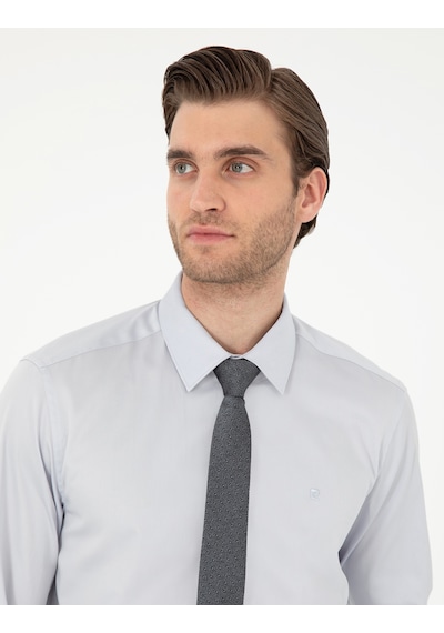 Pierre Cardin Erkek Gri Gömlek Basic 50292520-vr024 Gri