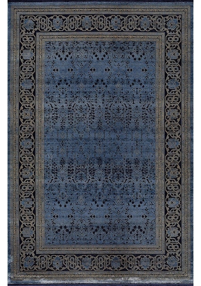 Artemis Halı Bella 06463b Lacivert Gold Bohem Retro Tarz İpek Halı