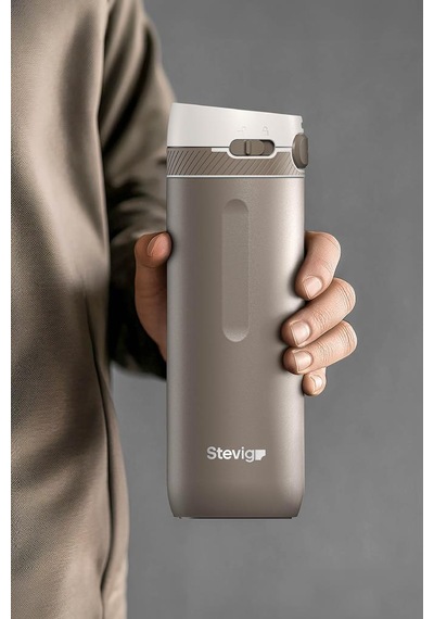 Stevig 4 Action Trigger-control Çelik Termos 500 Ml Silver Mink St-232 1 Adet