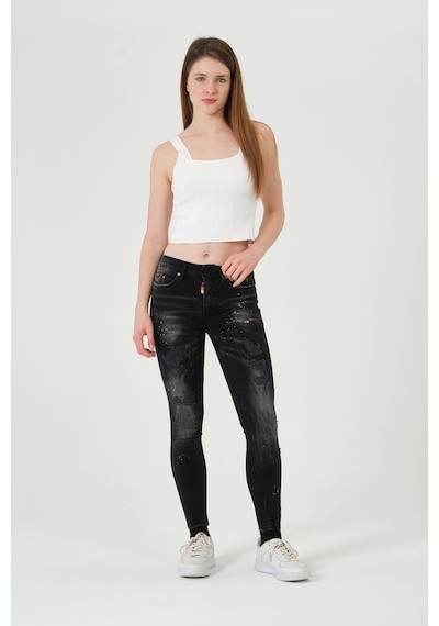 Barmore Skinny Fit Kadin Denim Jean Siyah