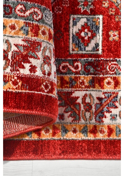 Anatolıa Halı Buhara -vintage - Kırmızı/ekru/turuncu - Sabit Ölçü