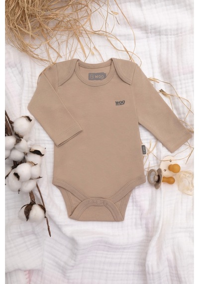 Woo Baby Taş Uzun Kollu Body-zıbın 3-6m 62 Cm Taş