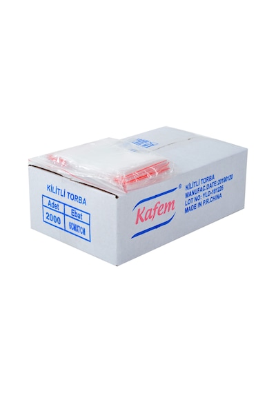 6 X 7 Cm Kilitli Poşet / Naylon Torba 2000 Adet - Kafem