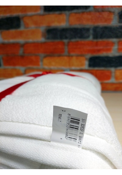 Özdilek Svv Border Büyük Boy Banyo Havlusu 89x173 - White Beyaz Beyaz