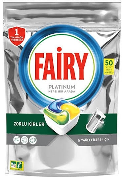 Fairy Platinum Tablet Limon Kokulu 50'li