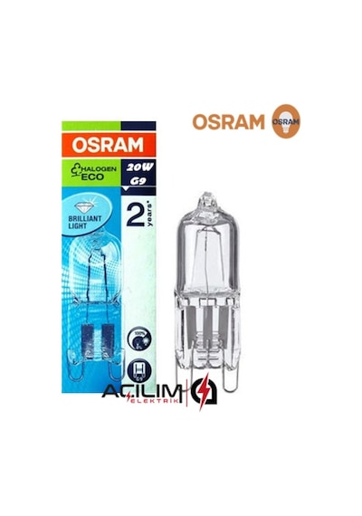 Osram 66720 G9 220V 20W 25W Halopın Halojen Ampul