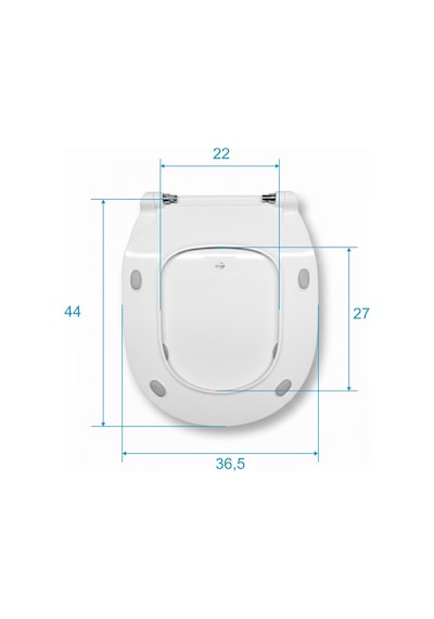 Ideal Standard Consept E792001 Thin -slim Yavaş Kapanan Klozet Kapağı, Beyaz, Metal Menteşeli, Beyaz