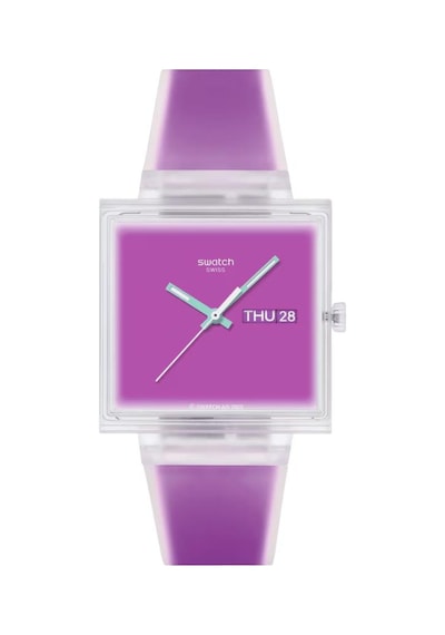 So38k705 Swatch What If ...see Thru Magenta Unisex Kol Saati Çok Renkli
