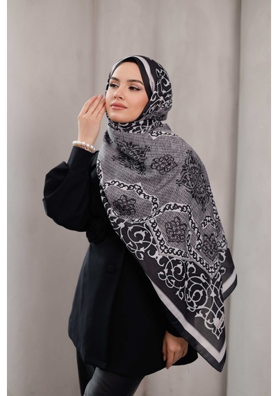 Mimiyum Rüveyda Premium Soft Şal Gümüş