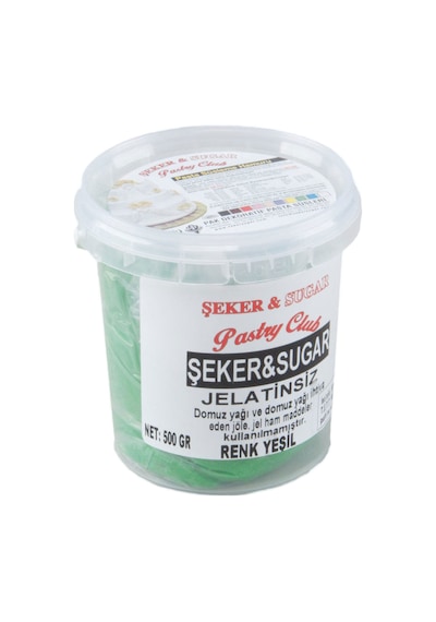 Şeker Sugar Şeker Hamuru Pasta Süsleme Hamuru 500 Gr Yeşil