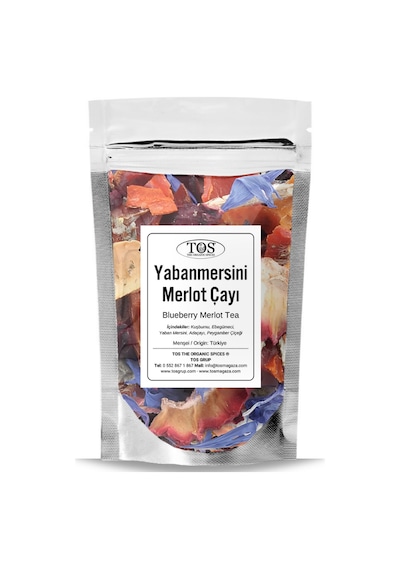 Tos The Organic Spices Yabanmersini Merlot Çayı 100 G