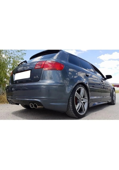 Audi A3 8p Arka Tampon Eki 2006-2012 Arası 2 Kapı Arka Ek Boyasız