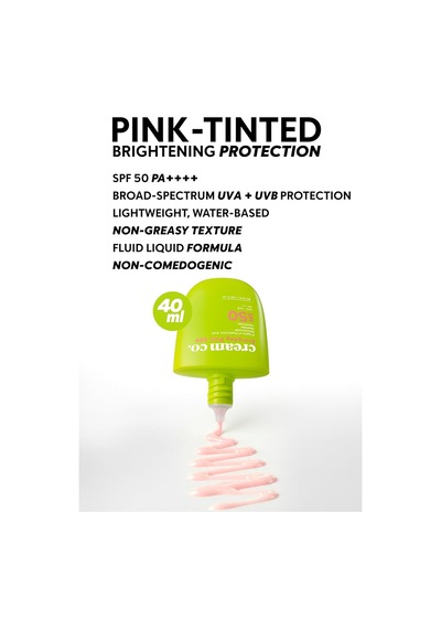 Spf50 Pink Güneş Koruyucu Krem, Ton Eşitleyici Leke Karşıtı, Aydınlatıcı, 40 Ml, Güneş Serumu