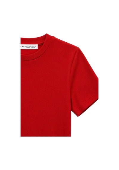 Mixray 2100 Kadın Slim Fit Bisiklet Yaka Soft Basic T-shirt Kırmızı Mixray 2100 Kadın Slim Fit Bisiklet Yaka Soft Basic T-shirt Kırmızı