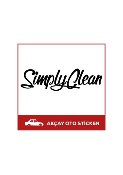 Simply Clean Sticker Oto Sticker Simply Clean Araba Sticker