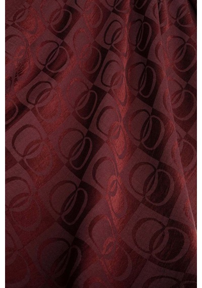 Imannoor Dama Desen Bordo Naia Pamuk Şal 70x200 Bordo-burdgundy