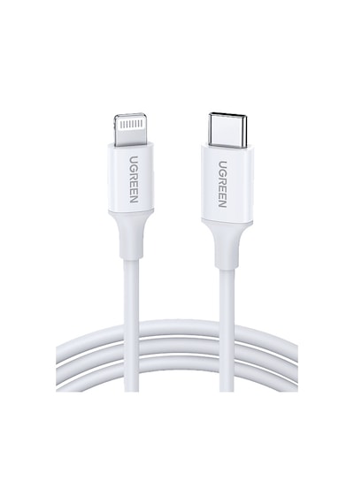 Ugreen Lightning To Usb-c 3a Pd Mfi Sertifikalı Hızlı Şarj Kablosu 1 M Beyaz