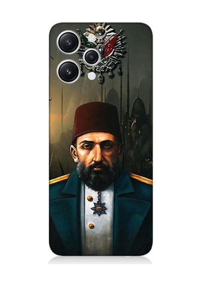 Xiaomi Redmi 12 Uyumlu 2. Abdulhamid Han Osdmanlı Padişahı Desenli Silikon Kılıf