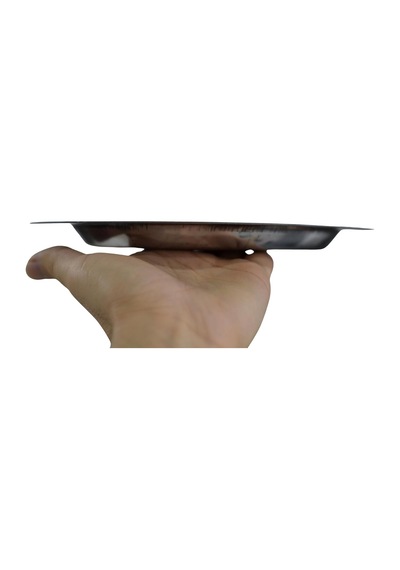 Paslanmaz Çelik Oval Tepsi 304 Kalite Krom Kaplama, Dekoratif Ve Servis Amaçlı Tabak 30 Cm