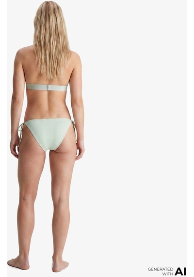Calvin Klein Side Tie Kadın Haki Bikini Altı-15771