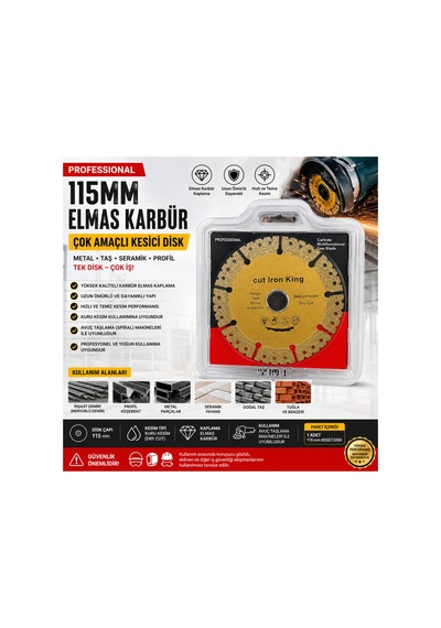 Çok Amaçlı Demir/mermer/çelik/cam Daire Kesici Kesme Diski 115 Mm Elmas Karbür Çok Amaçlı Kesici Testere Diski