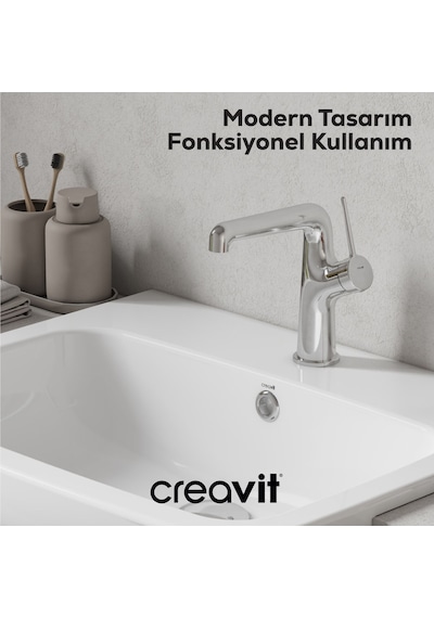 Creavit Flow Lavabo Armatürü Krom Bt.fl1500