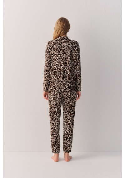 Suwen Leo Lunge Eşofman Üstü Sh27406628s1293 Leopar Desenli