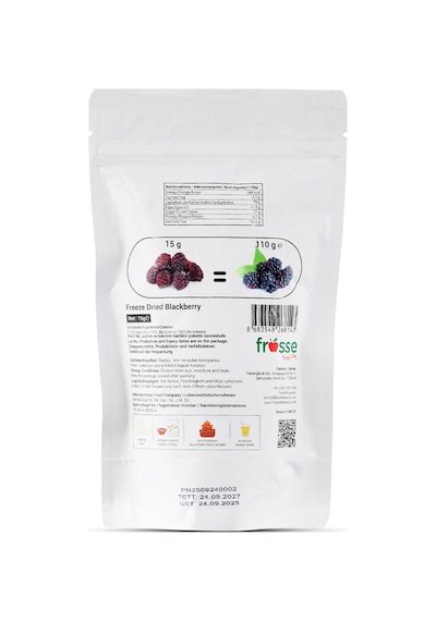 Freeze Dry Kurutulmuş Böğürtlen 110 Gr 110 G