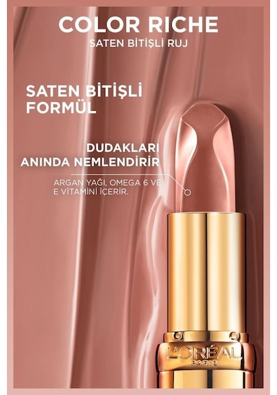 L'Oreal Paris Color Riche Saten Bitişli Ruj 570 Worth It Intense