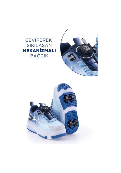 Marcokids Marco Kids 26y1801 Çocuk Işıklı Paten Ayakkabı Lacivert