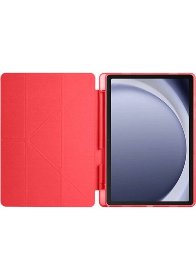 Samsung Uyumlu Galaxy Tab A9 Plus A11+ Üçgen Standlı Uyandırma Fonksiyonlu Tablet Kılıfı Kapaklı Kılıf