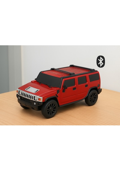 D-48 Kırmızı Araba Tasarım Usb/tws/fm Bluetooth Hoparlör Speaker